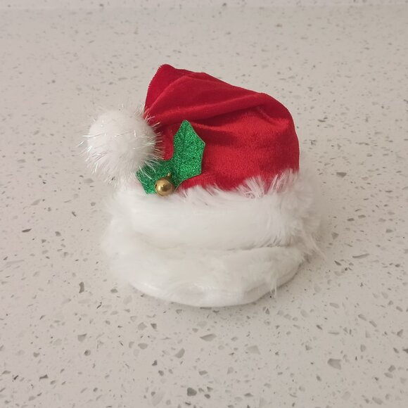 Christmas Dog Hat & White Beard One Piece, Small - Picture 4 of 4